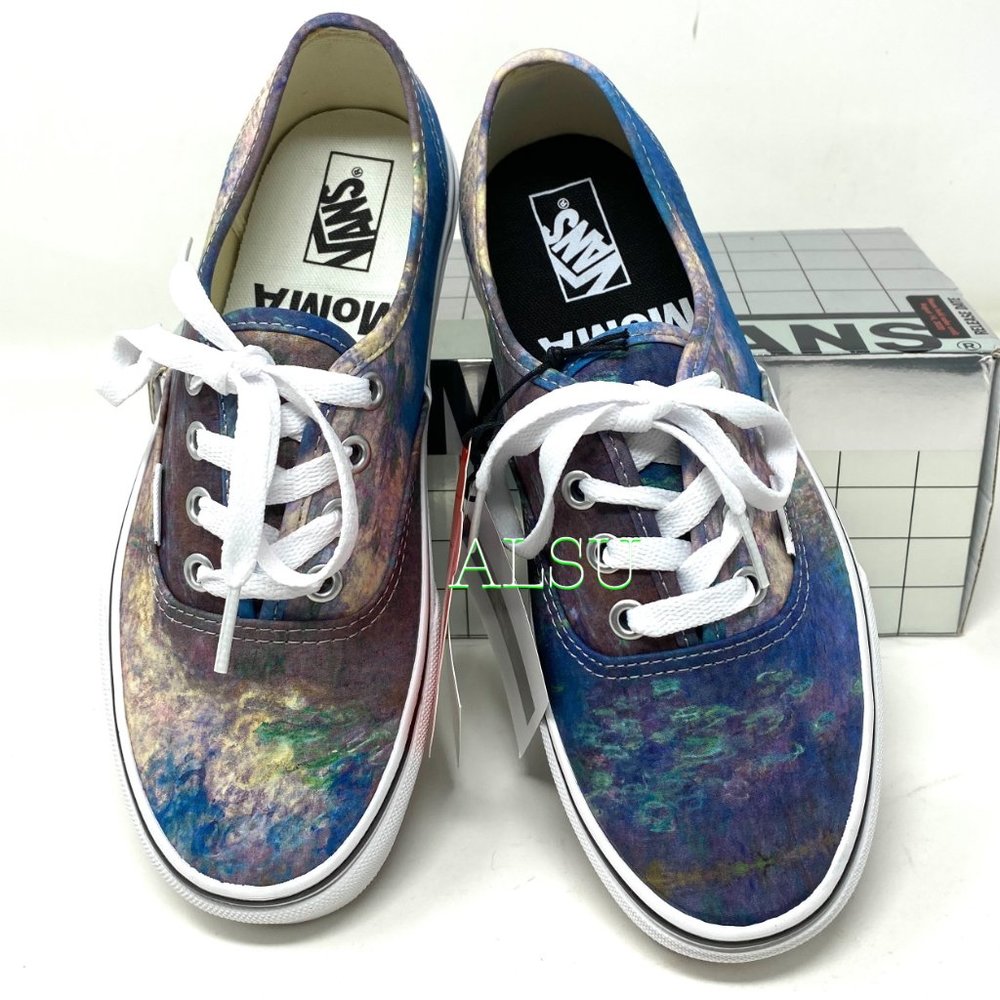 VANS Authentic Low Top Moma Claude Monet Canvas Shoes Women Size 6.5 VN0A2Z5I18H - Picture 3 of 11